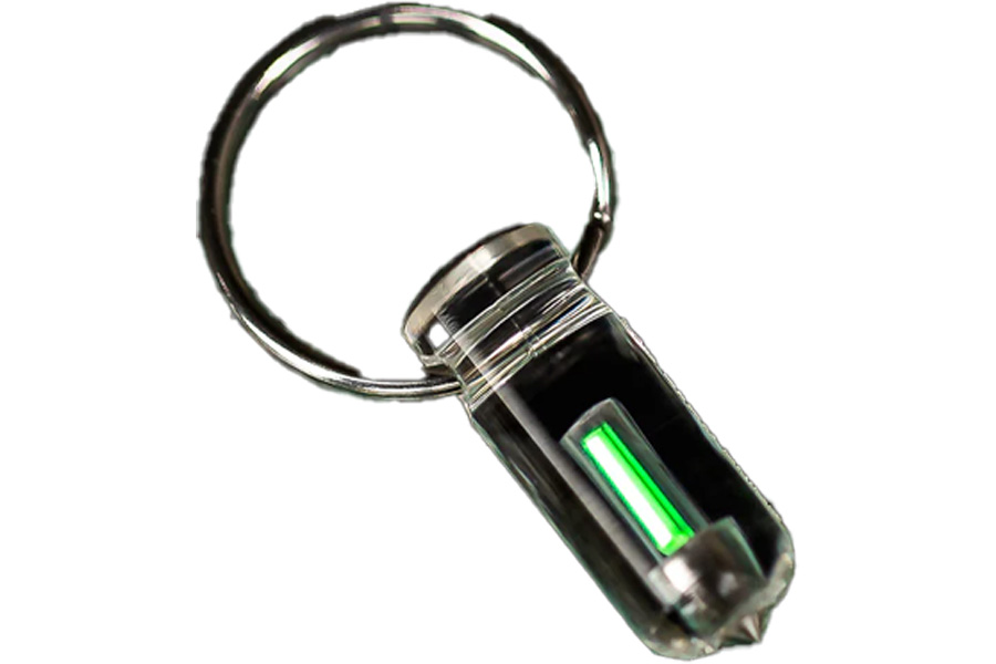 GLOW RHINO 3 Pack of Spark Micro Glow Fob Green Tritium